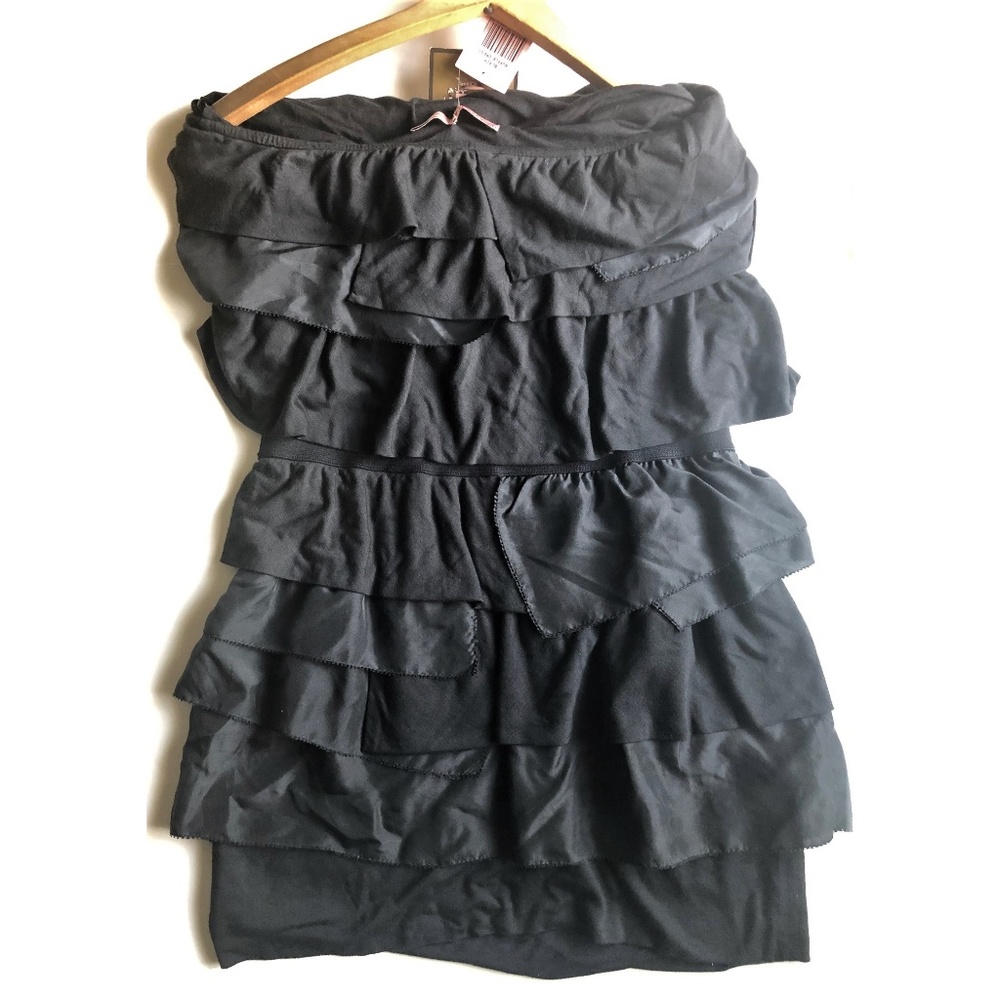 JUICY COUTURE BLACK RUFFLE DRESS  NWT